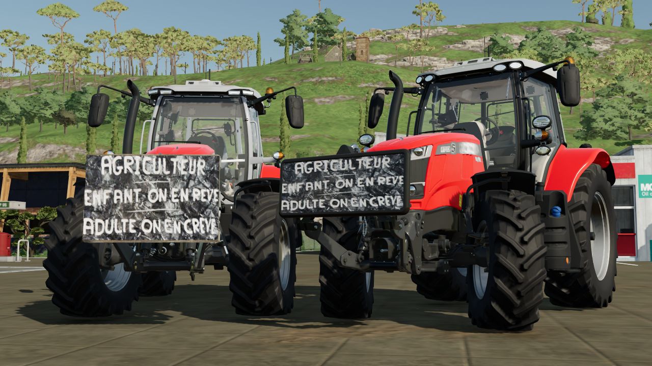 Pack of Agricultural Manifestation Signs