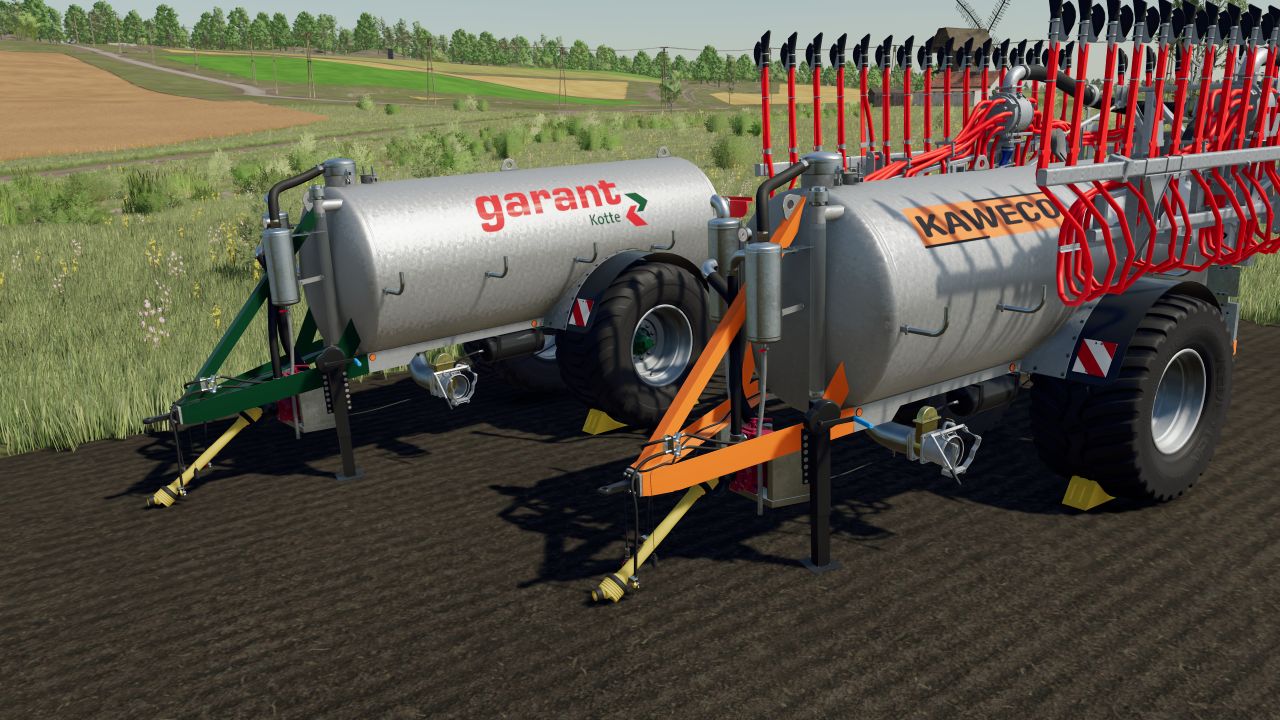 Pack of slurry tanks