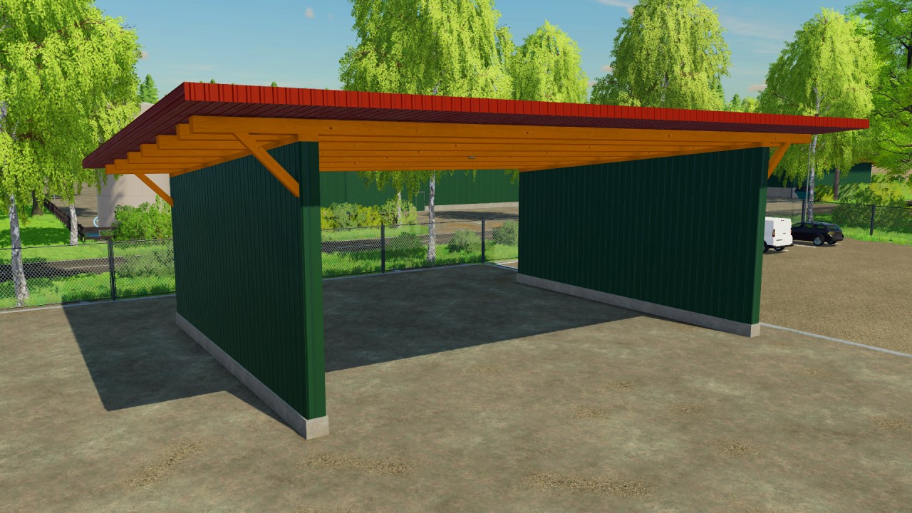 Pack of wooden buildings