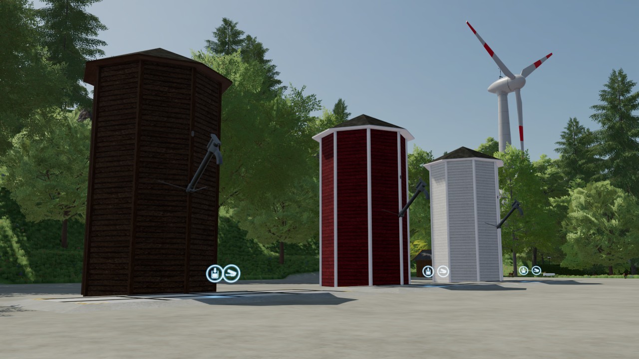 Pack de silos en bois