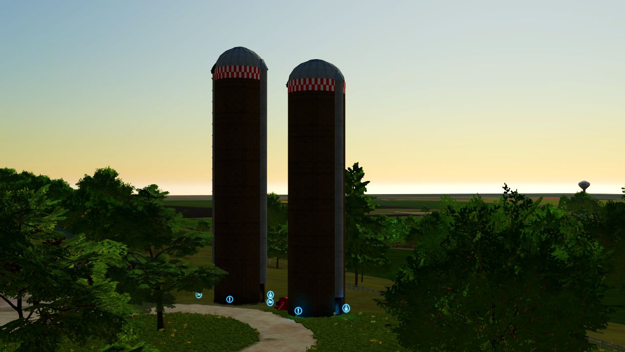 Pack silage silos