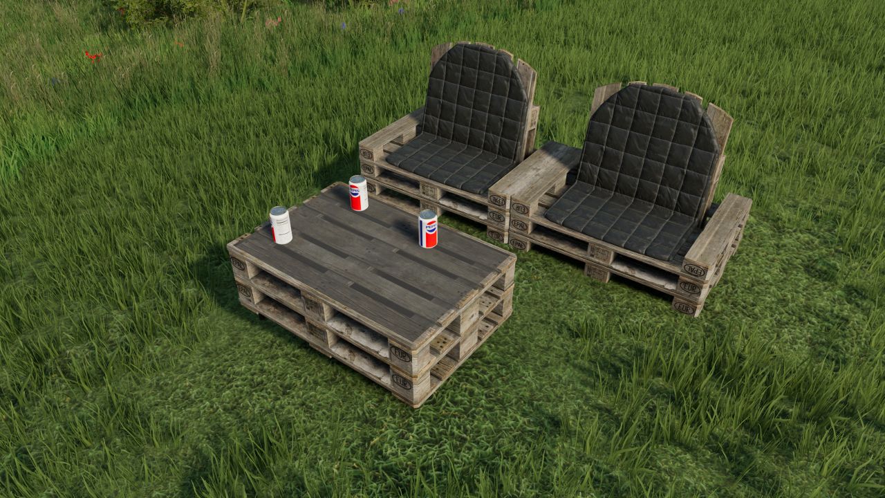 Pallet seating group