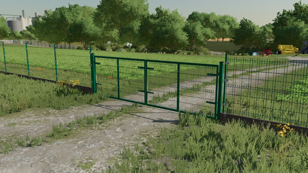 Панельный забор и ворота