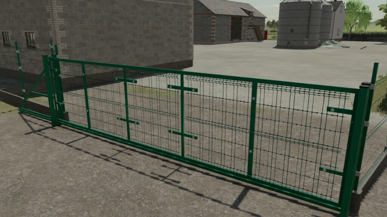 Panel-Zaun und Tore