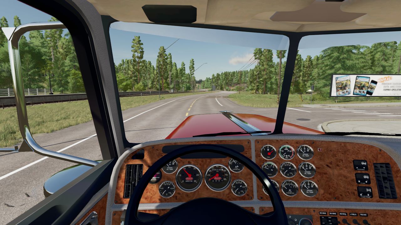 Peterbilt 388 с прицепом-зерновозом