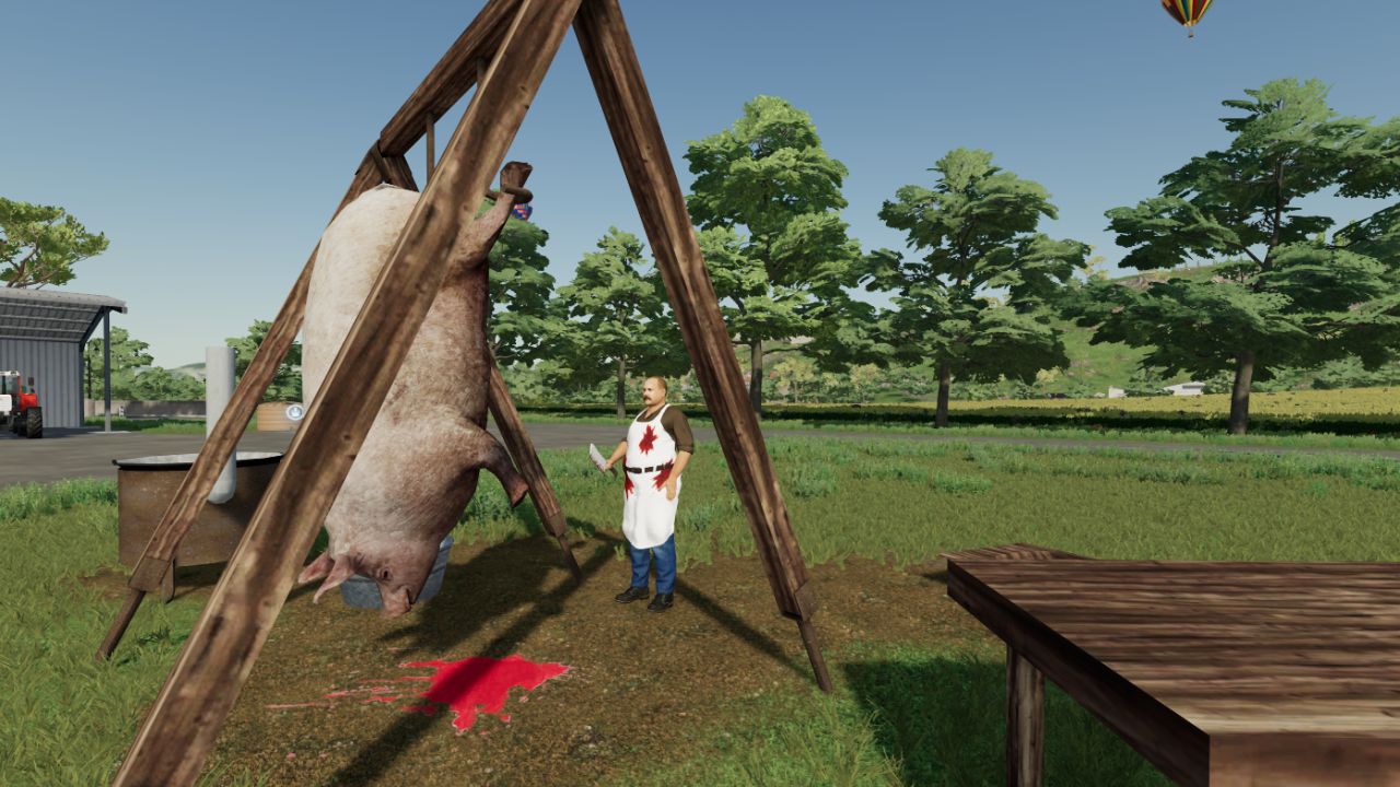 Pig slaughter decoration