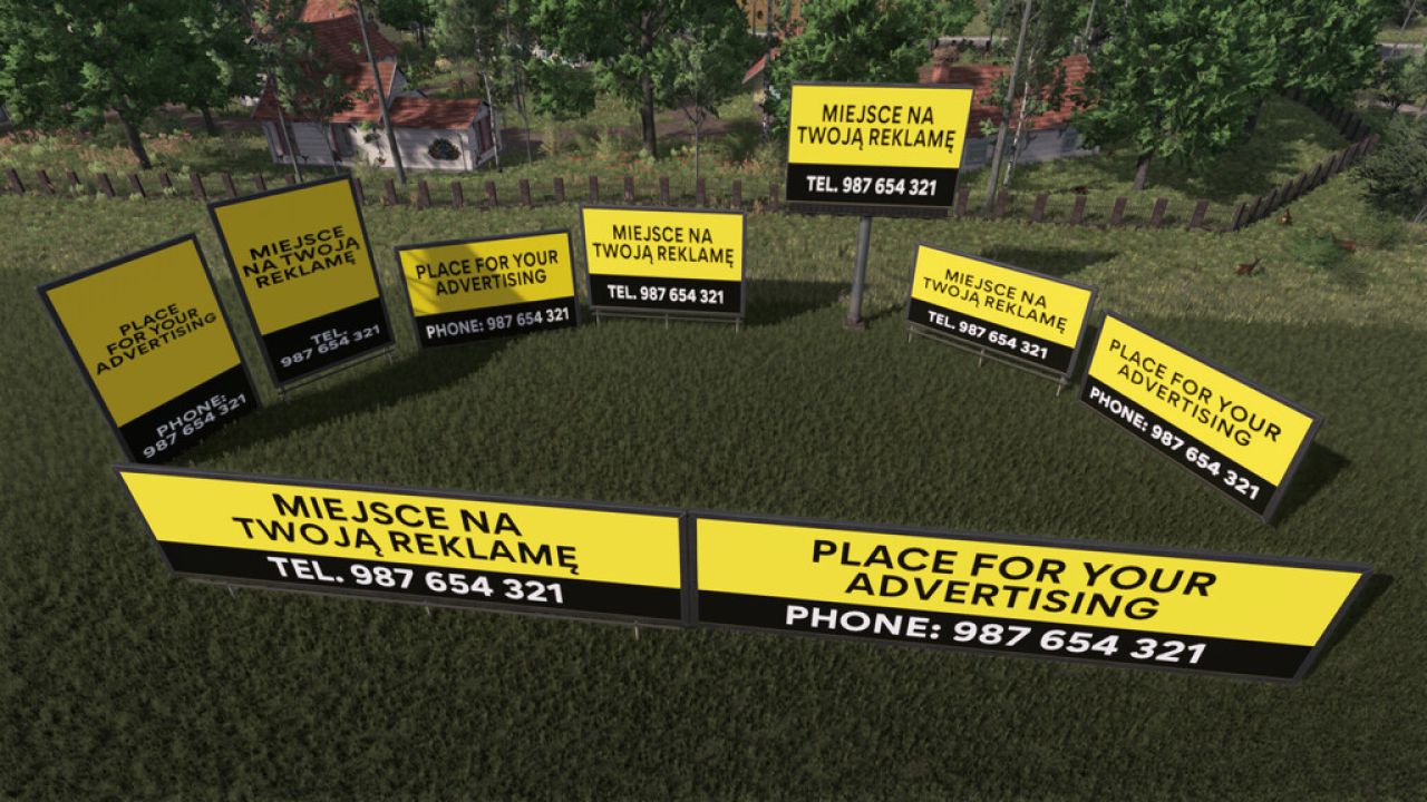 Pack de panneaux d'affichage plaçables