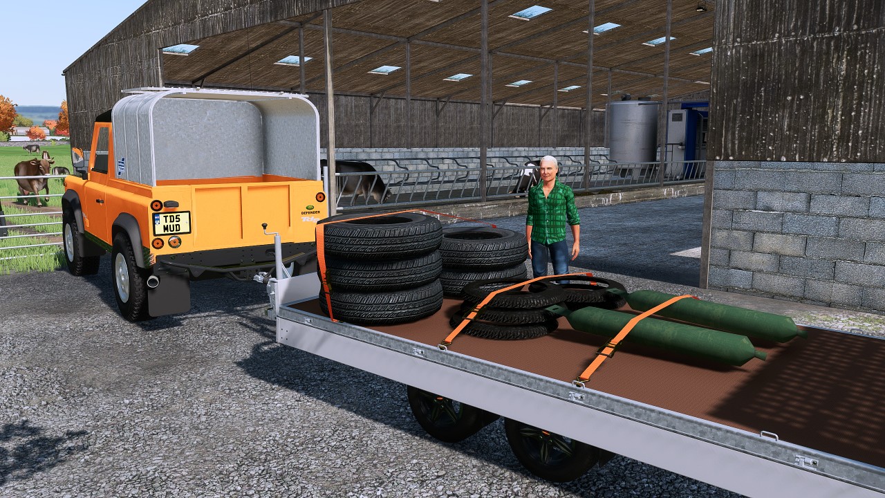 Placeable bunker silos tires