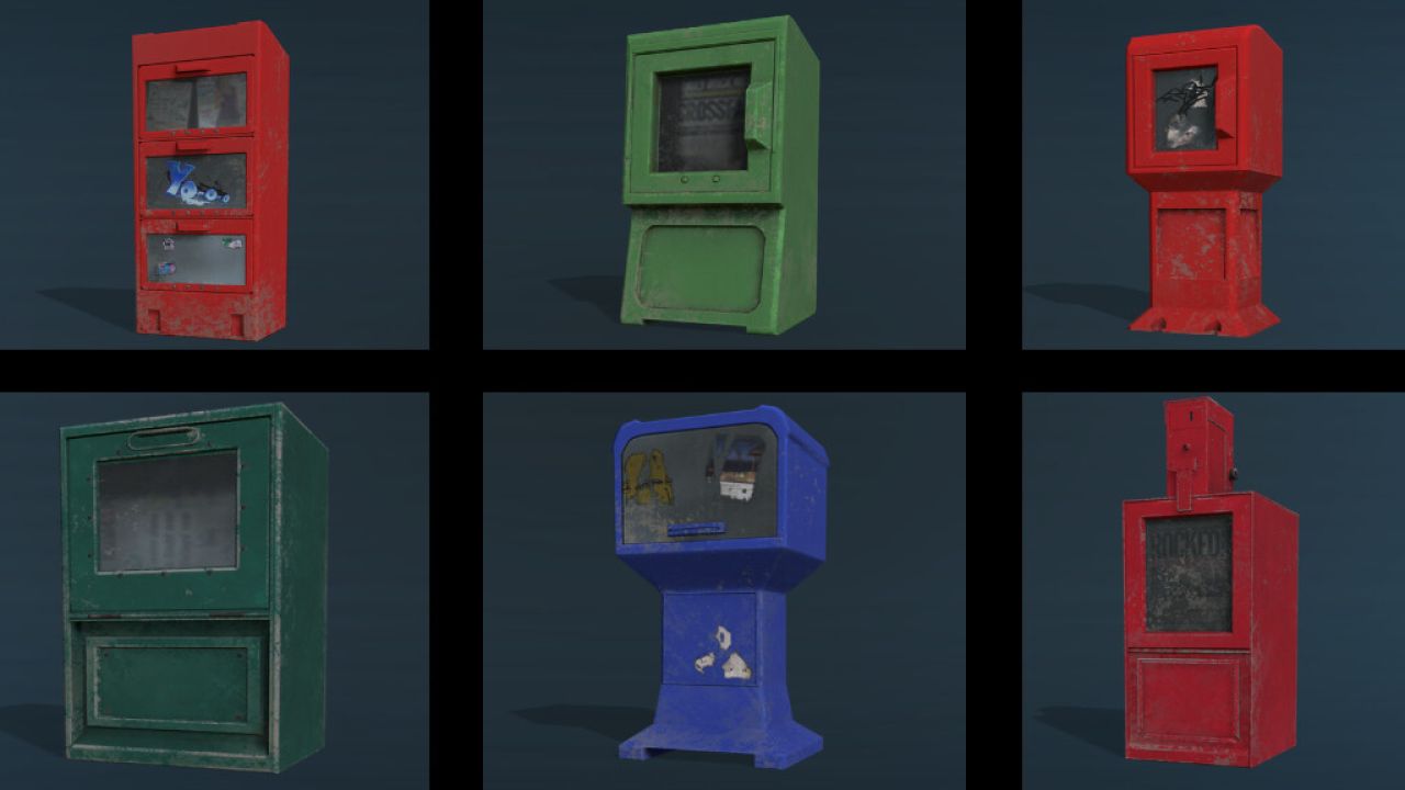 Platzierbare Zeitungsboxen