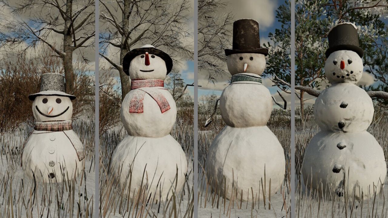 Placeable Snowmen