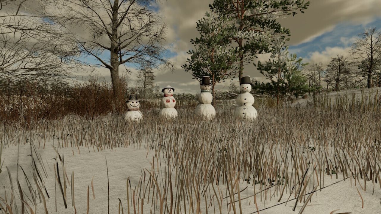 Muñecos de nieve colocables