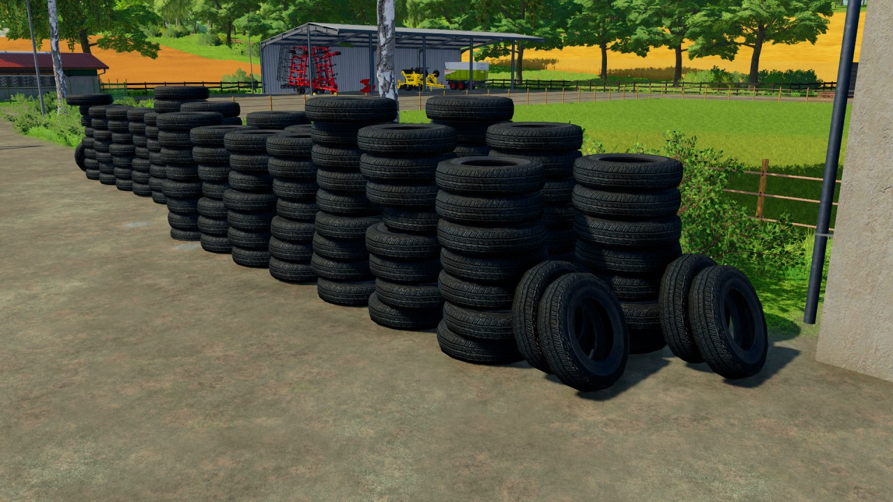 Placeable tires