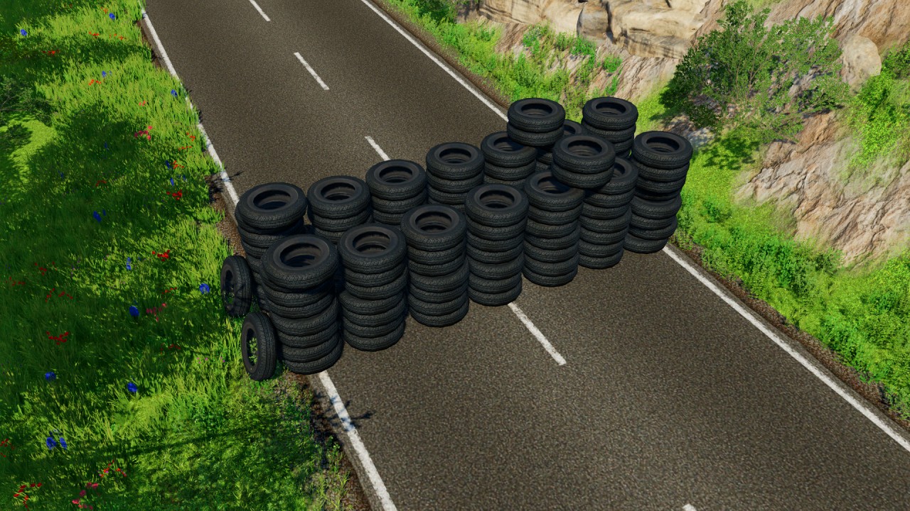 Placeable tires