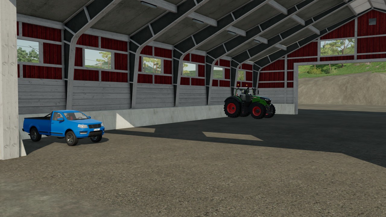 Placeable vehicle barn