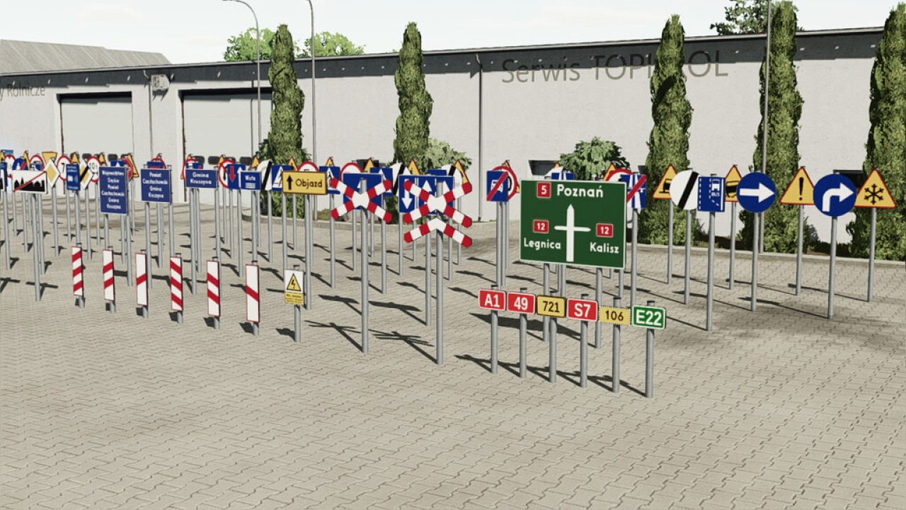 Polnische Verkehrszeichen (Prefab)