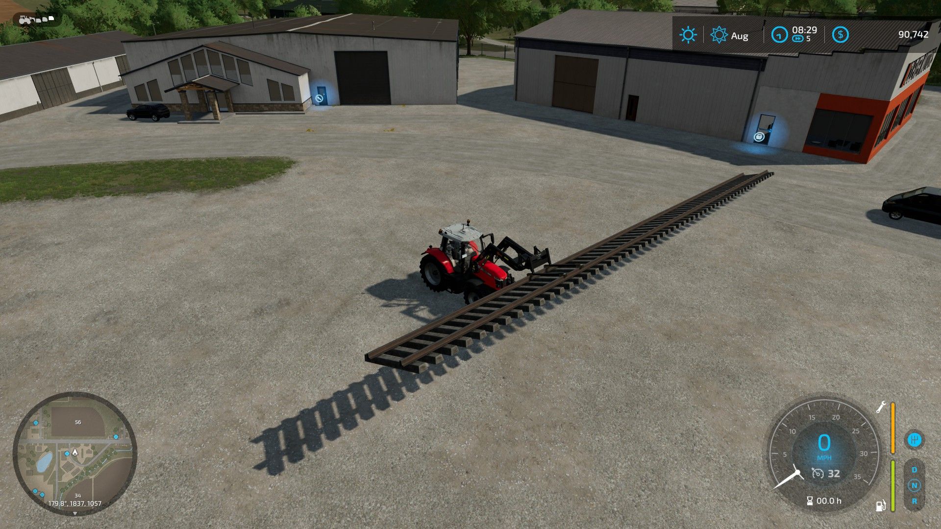 Railway track pack