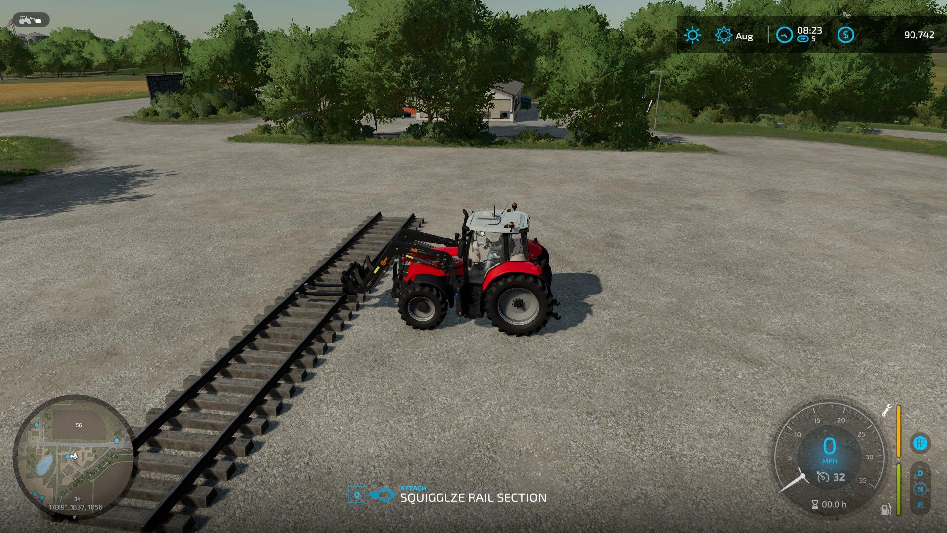 Railway track pack