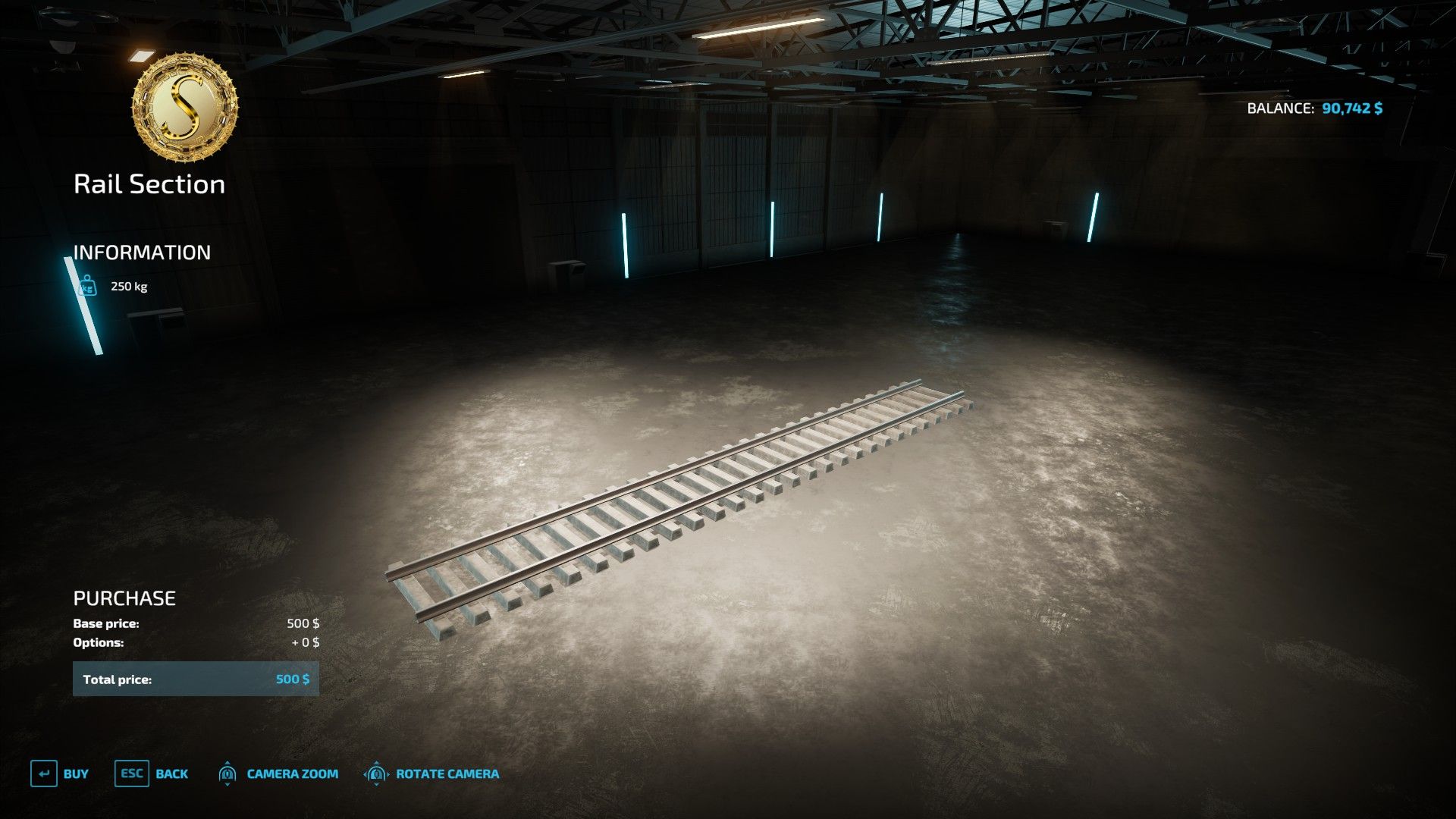 Railway track pack