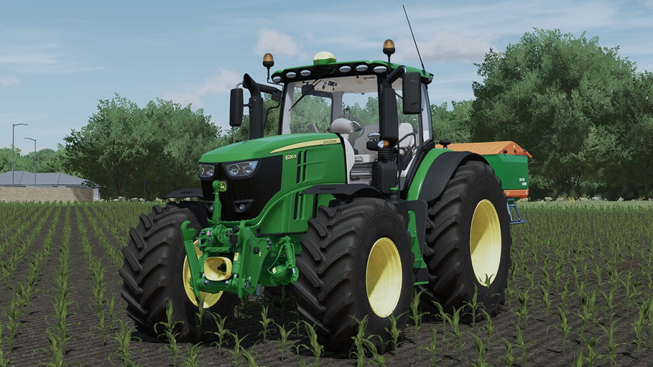 Realistisches Soundupdate John Deere 6R Serie (Prefab)