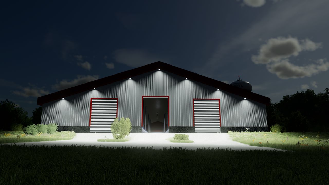 Red/White Style Cow Barn
