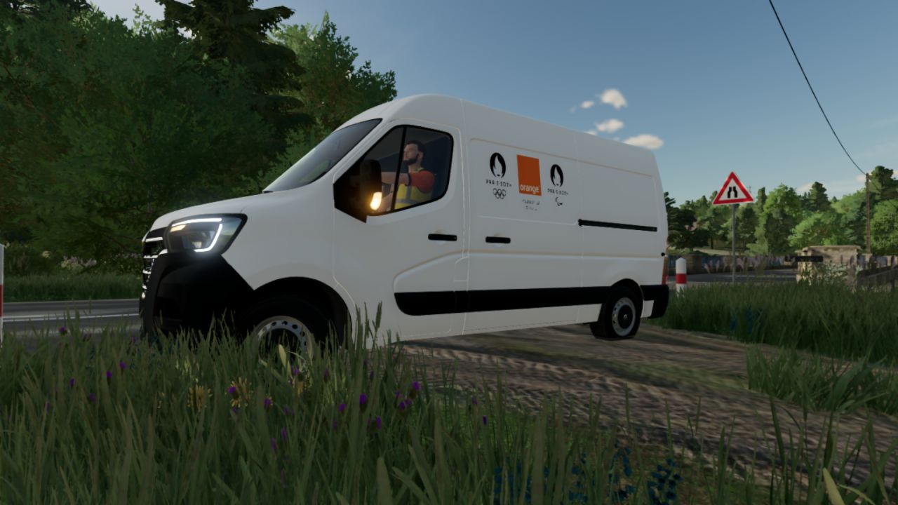 Renault Master Orange Electrical Services