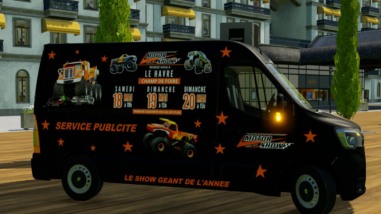 Renault Master Pub Motor Show World Tour Le Havre