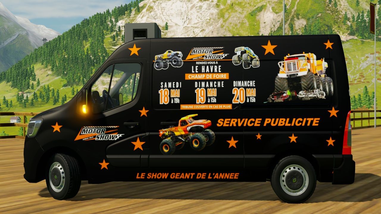 Renault Master Pub Motor Show World Tour Le Havre