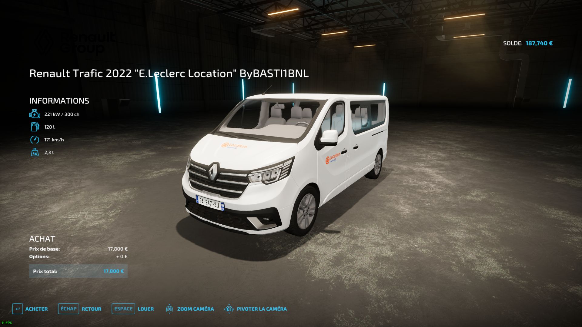 Renault Trafic Van - “Società di noleggio”