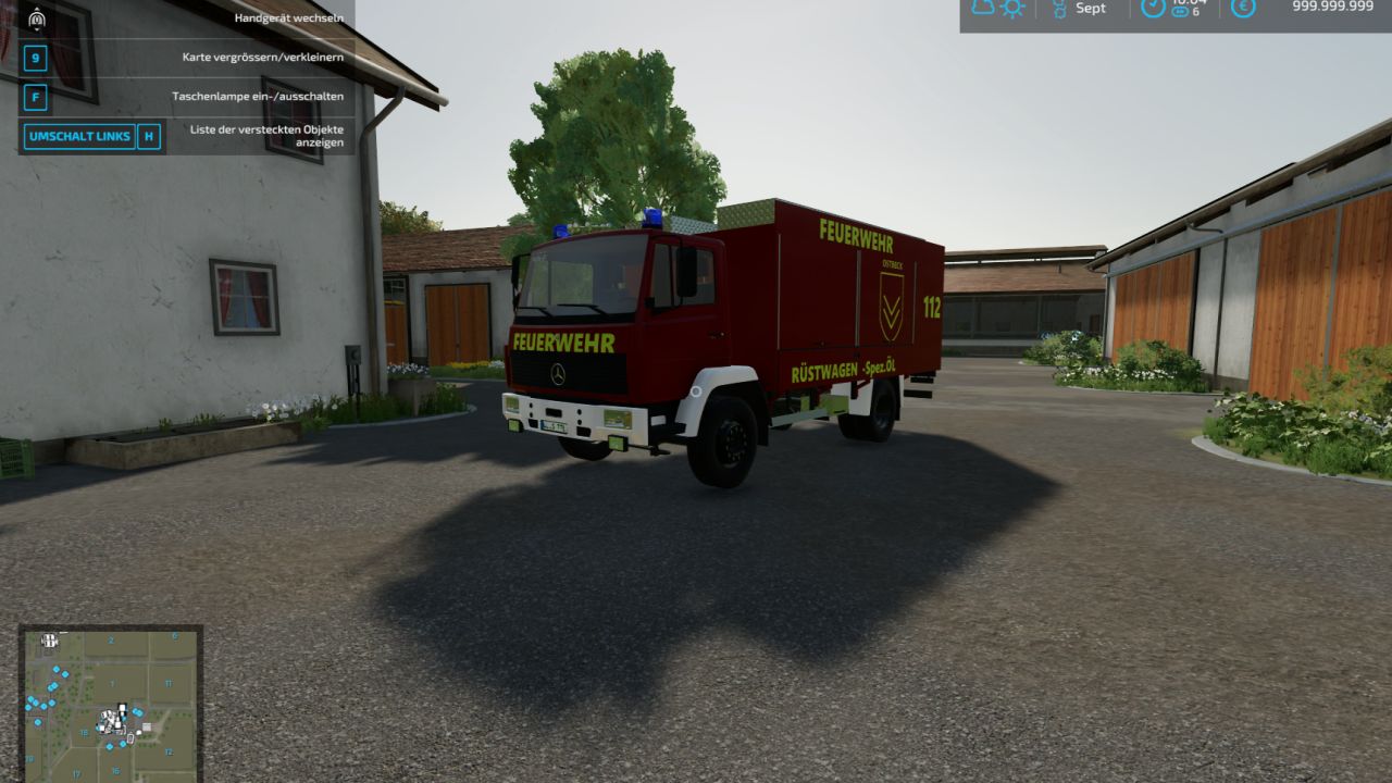 Caminhão de resgate Mercedes-Benz corpo de bombeiros especializado em óleo