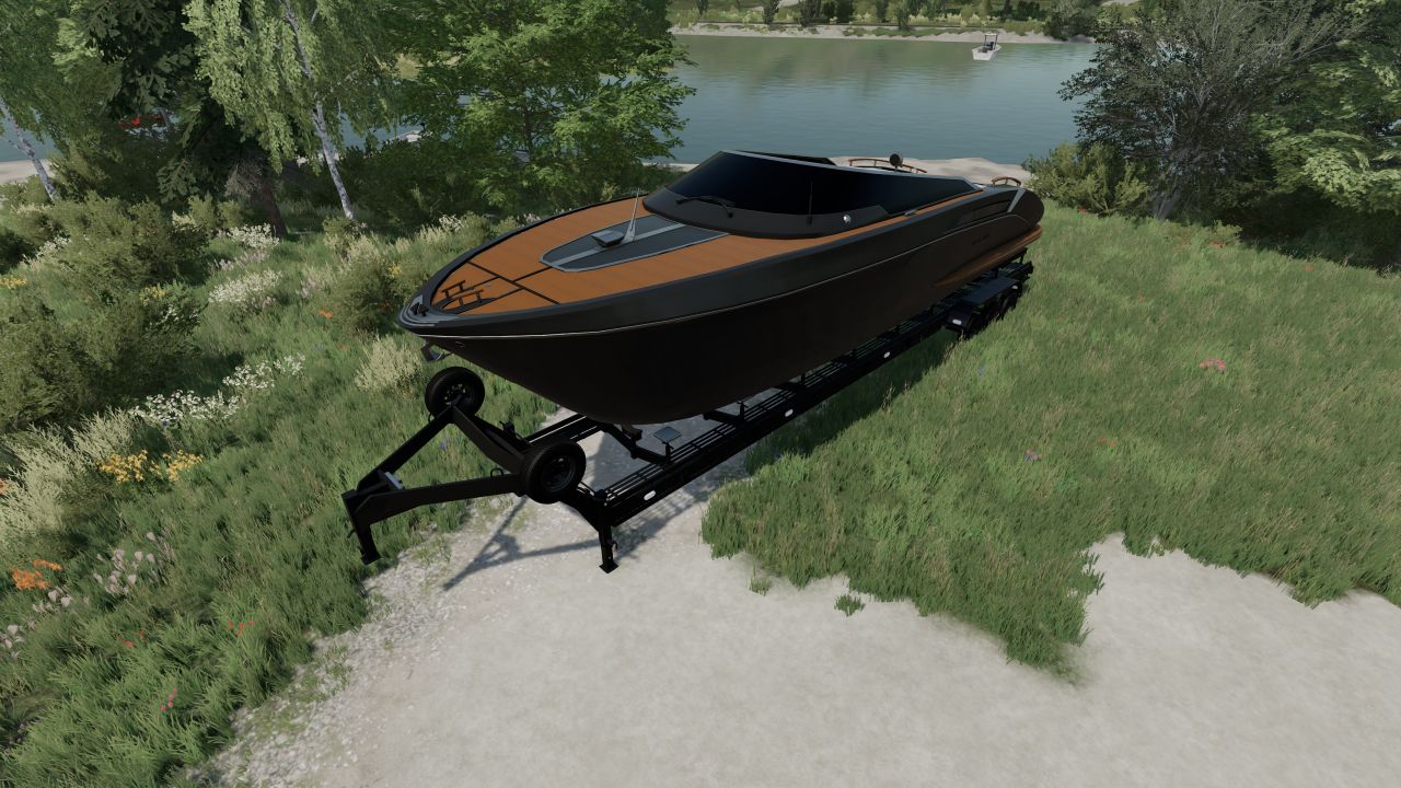 Barco Riviera e seu trailer