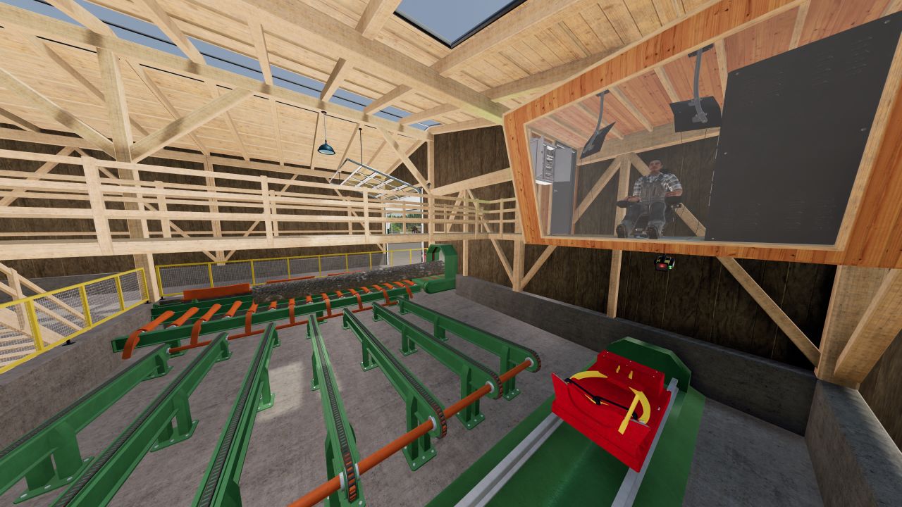 Sawmill with animations