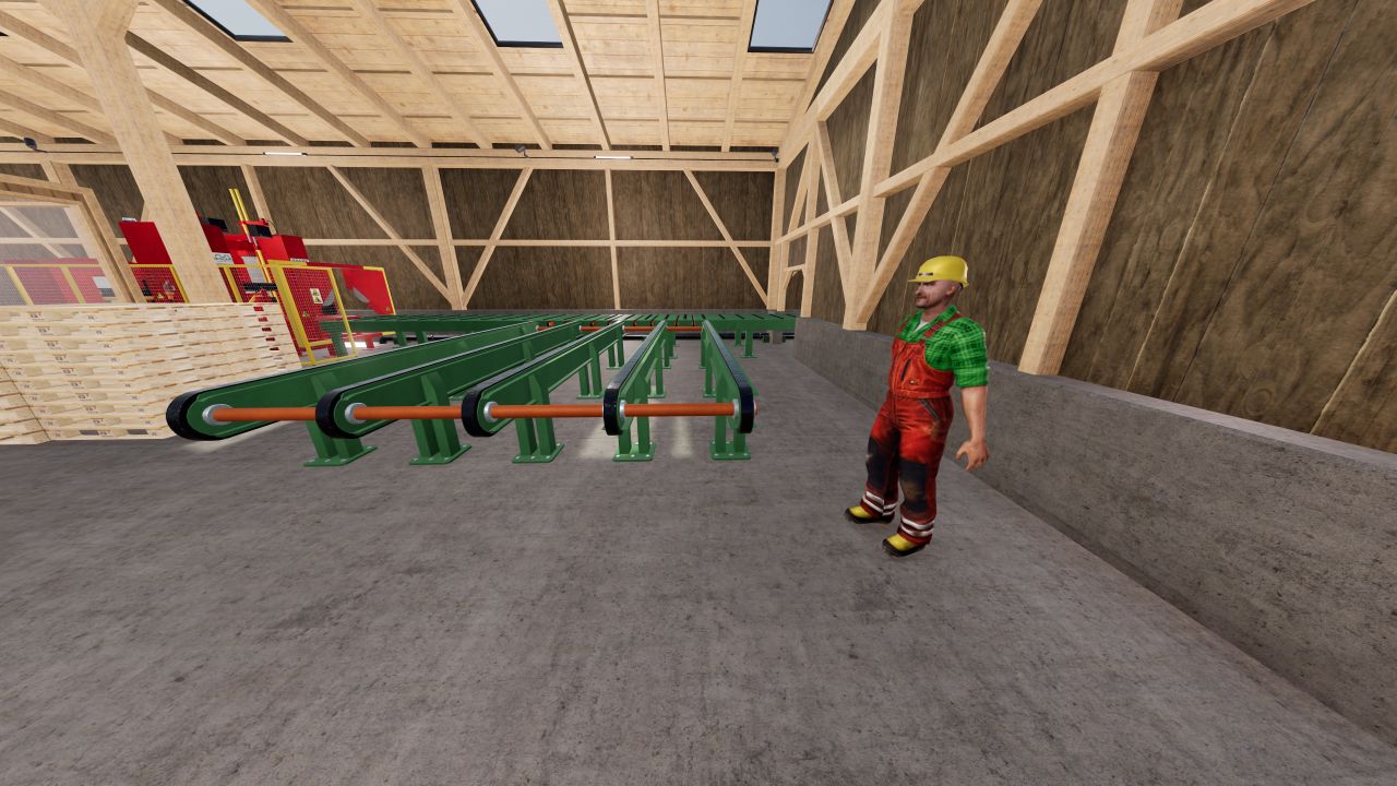 Sawmill with animations