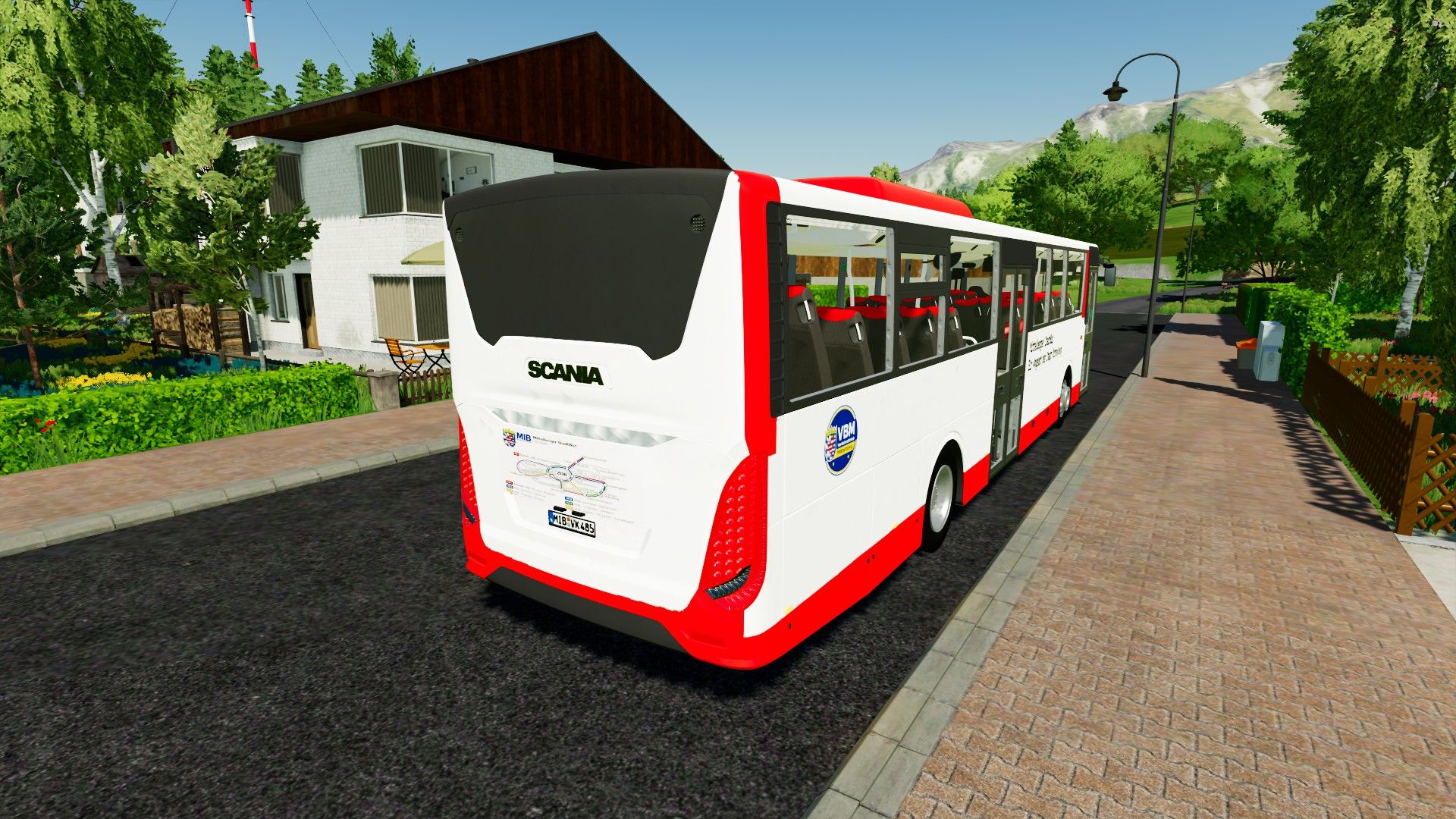 Scania Interlink LD 2015 bus from the Mittelberg transport company