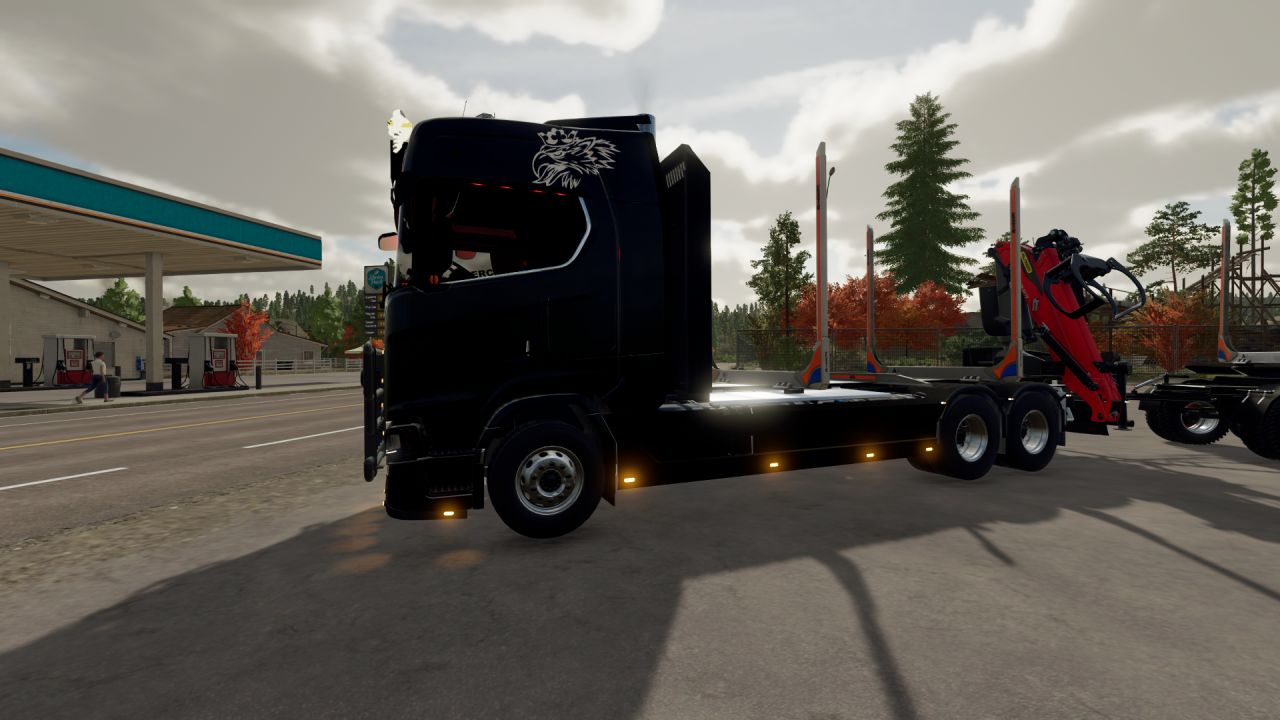 Scania Holz-LKW-Anhänger
