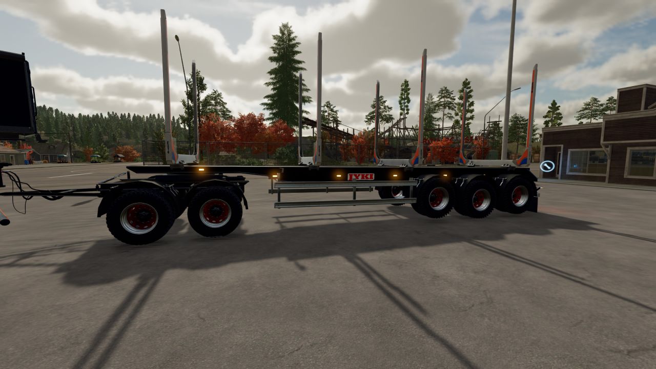 Remolque de camión de madera Scania