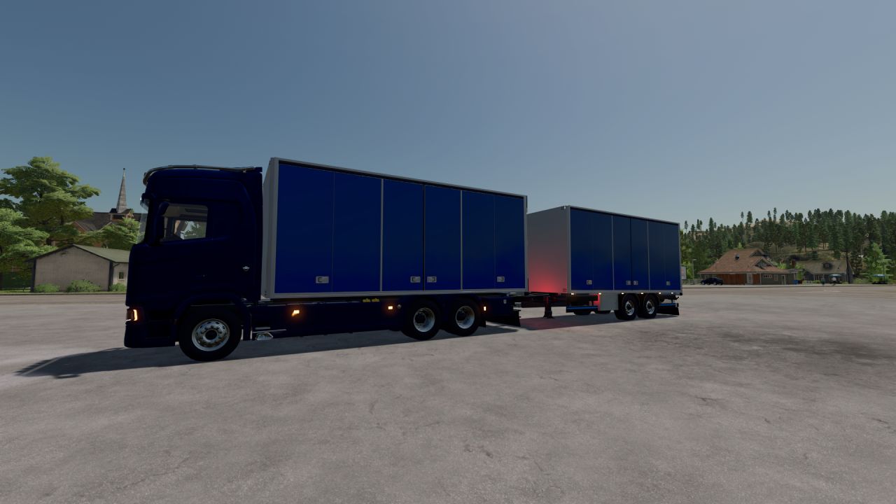 Scania con remolque de puertas laterales