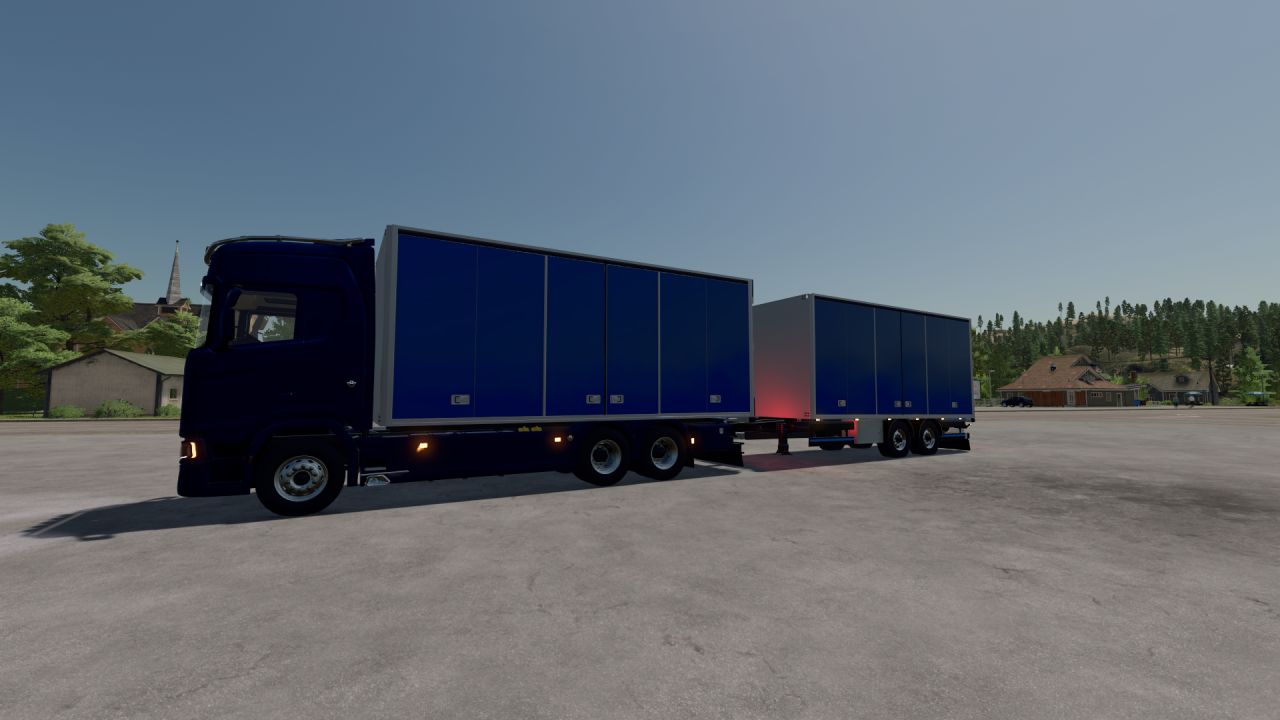 Scania with sidedoors trailer