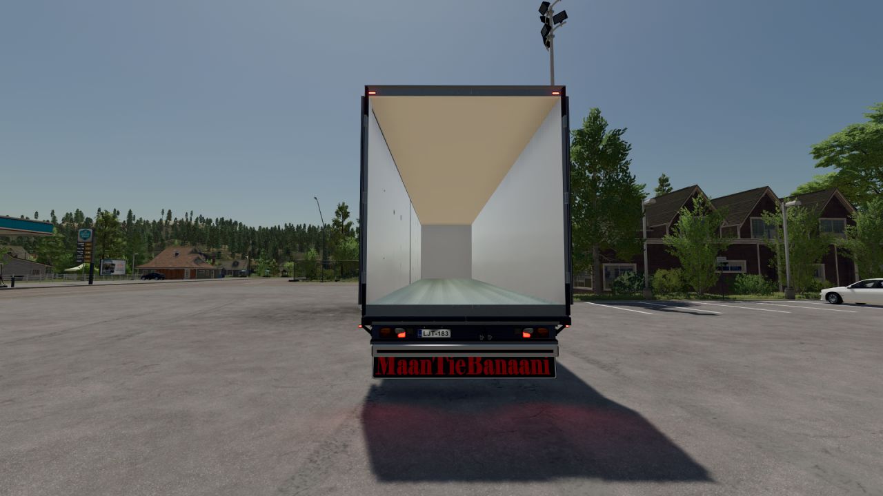 Scania avec remorque à portes latérales