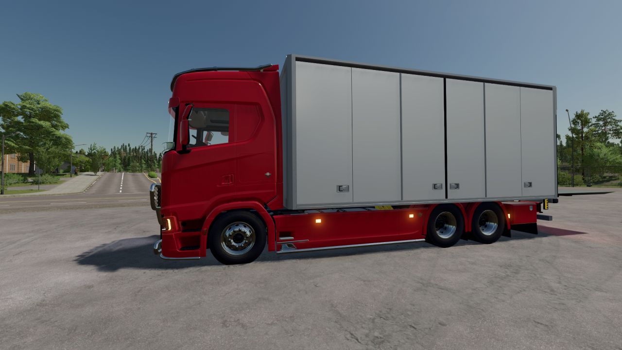 Scania with tail lift