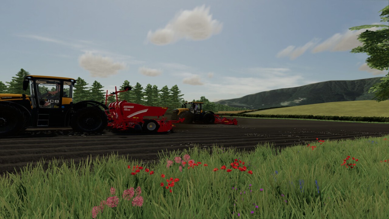 Saatkartoffelfarm-Fahrzeugpaket