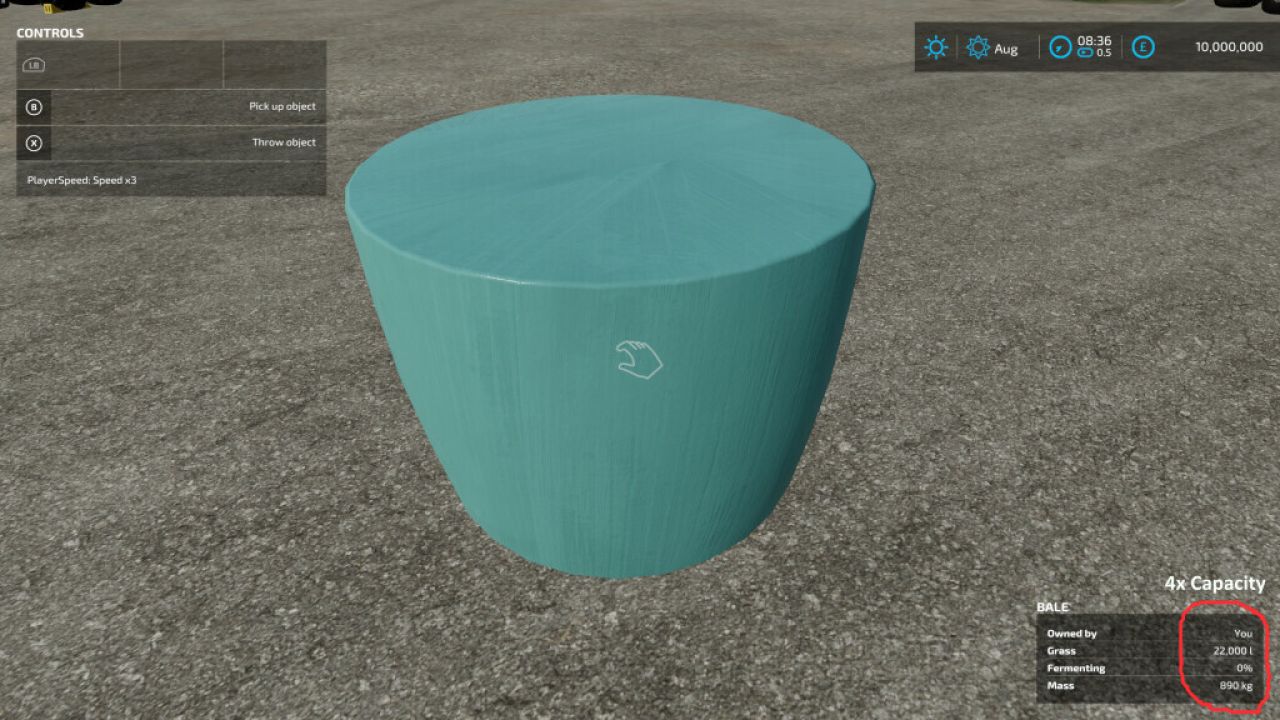 Selectable Bale Capacity Pack