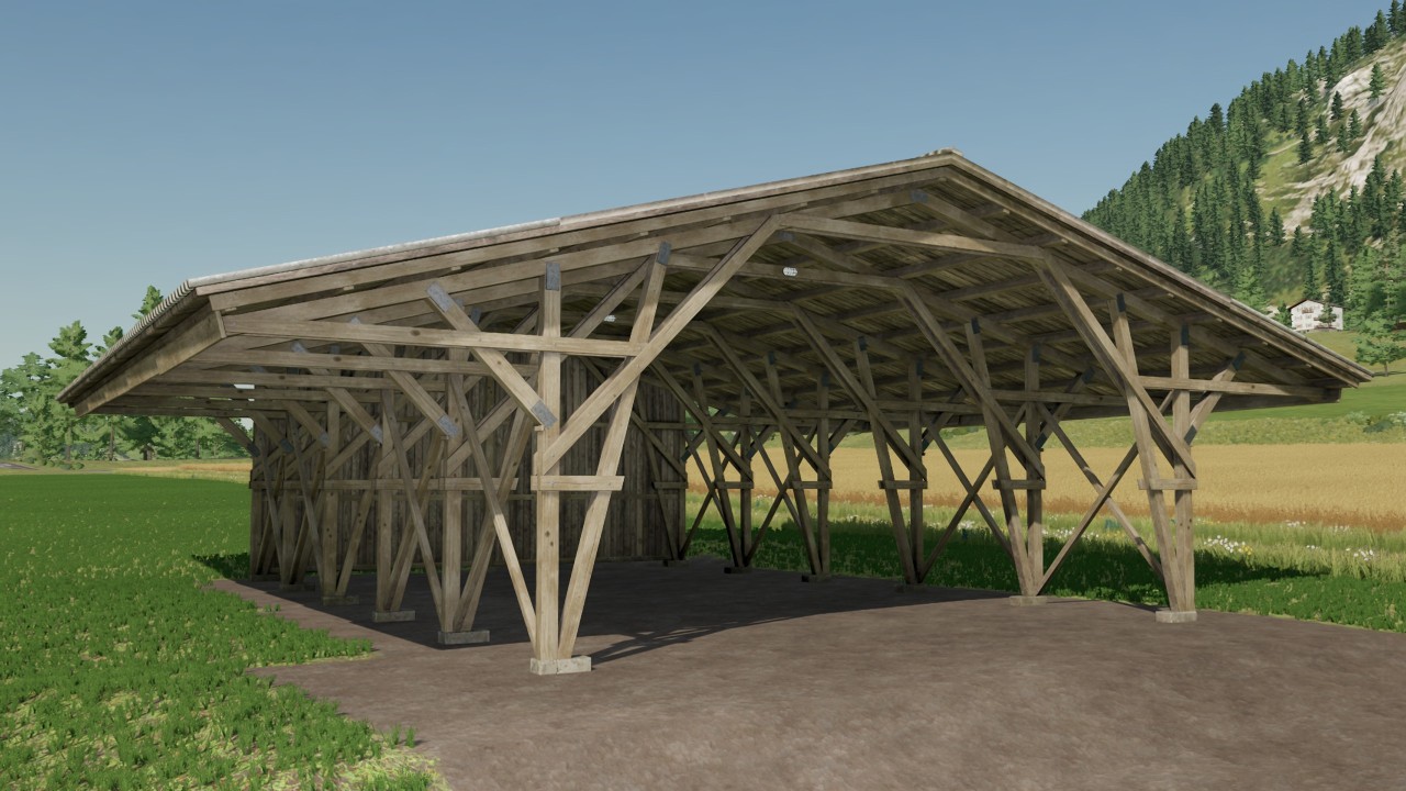Hangar structure en bois
