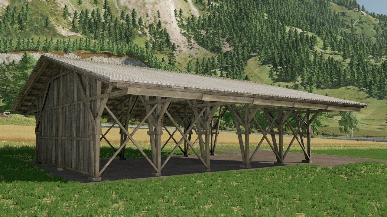 Hangar structure en bois