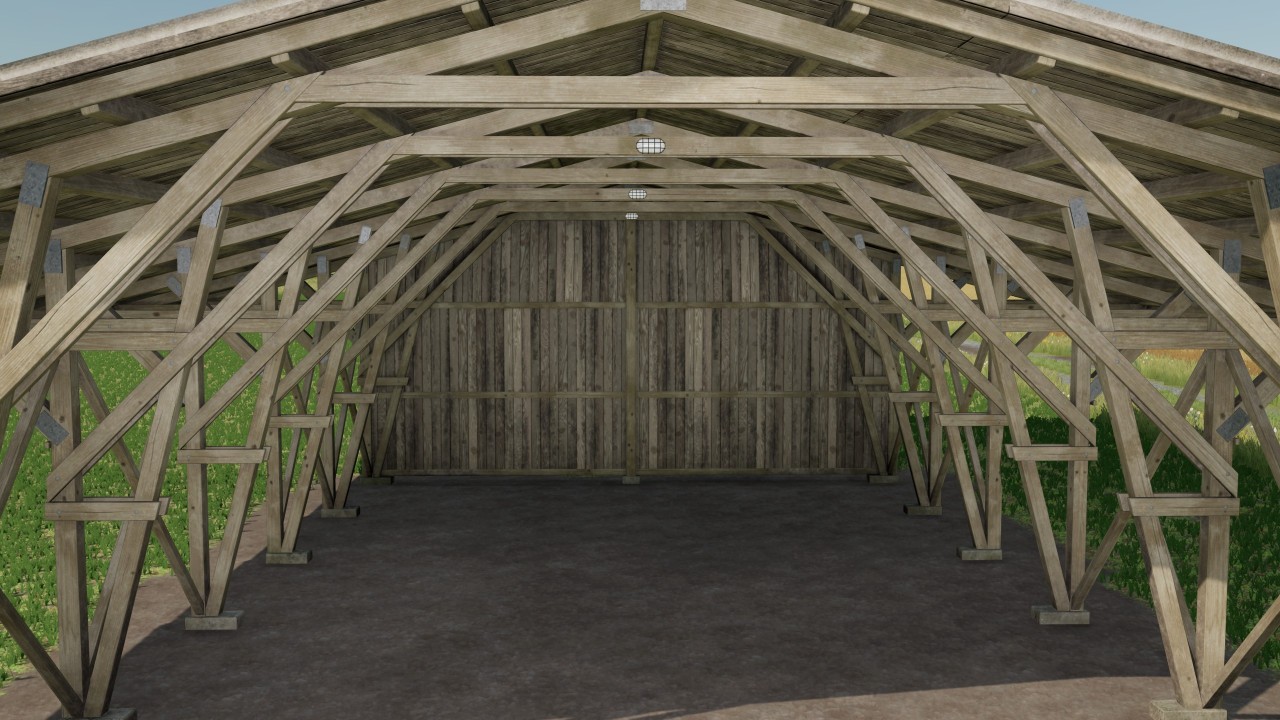 Hangar structure en bois