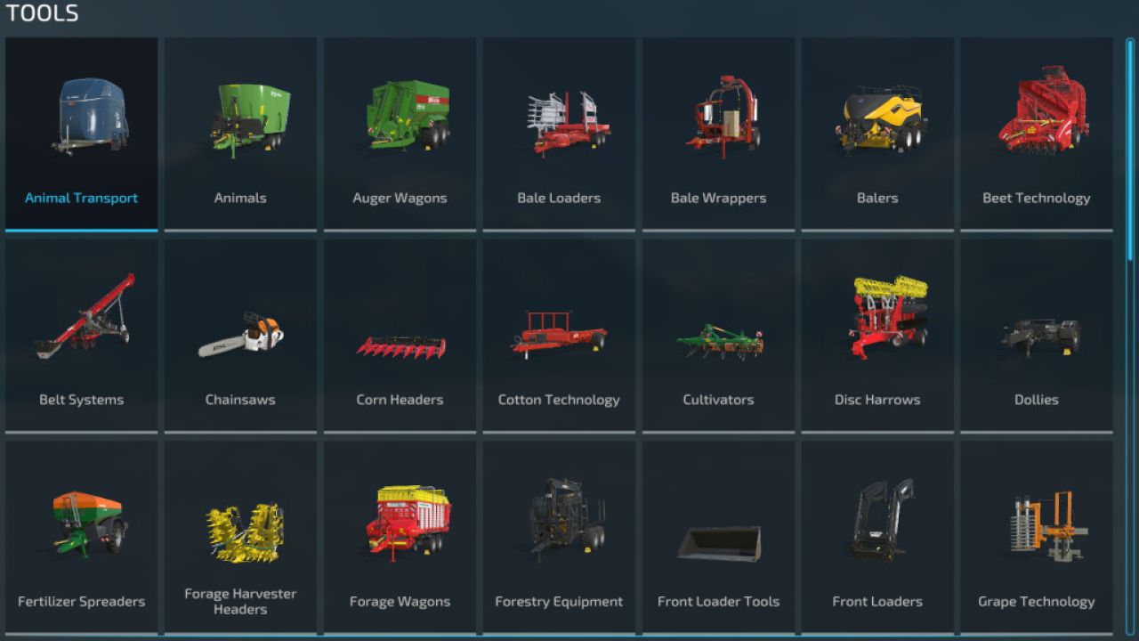 Shop Categories Sorted
