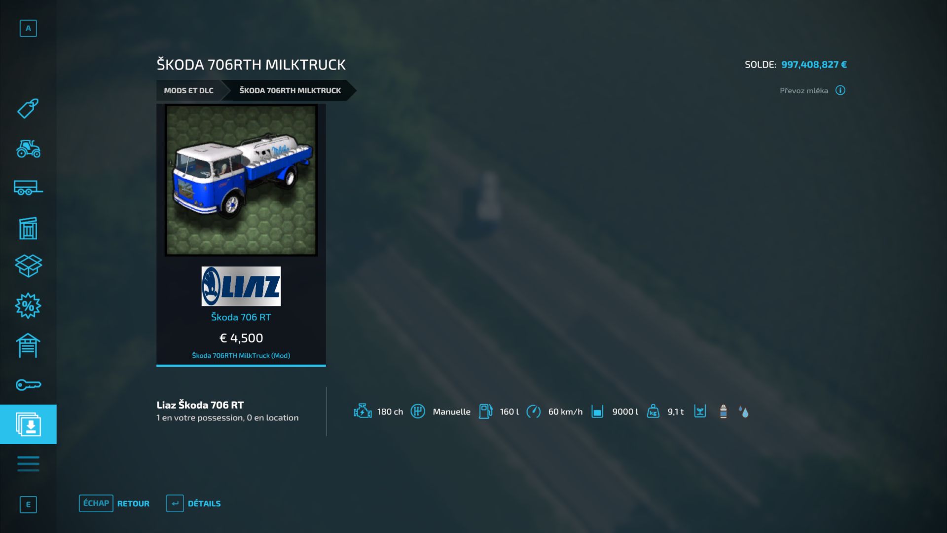 Skoda 706 süt tankeri