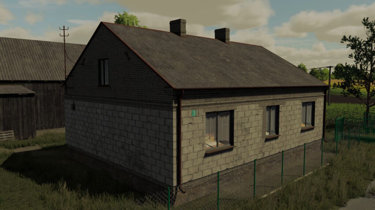 Casa pequena de tijolo
