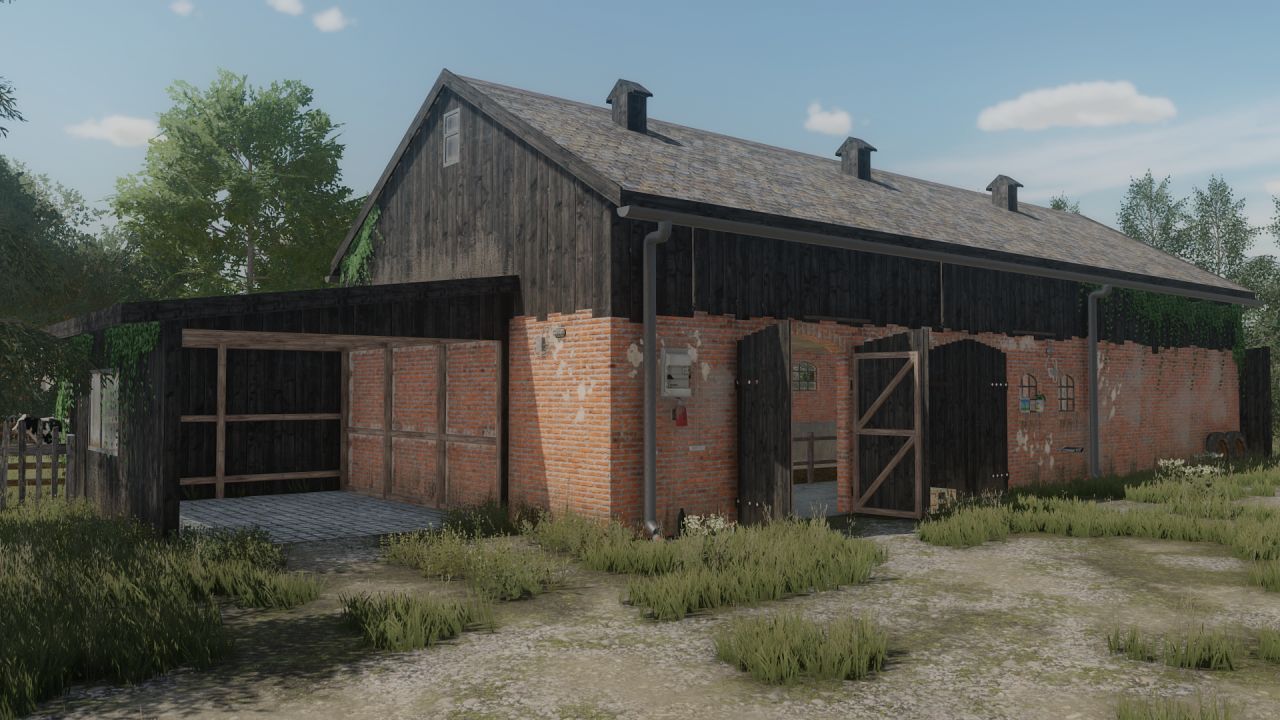 Small Cowshed with pasture