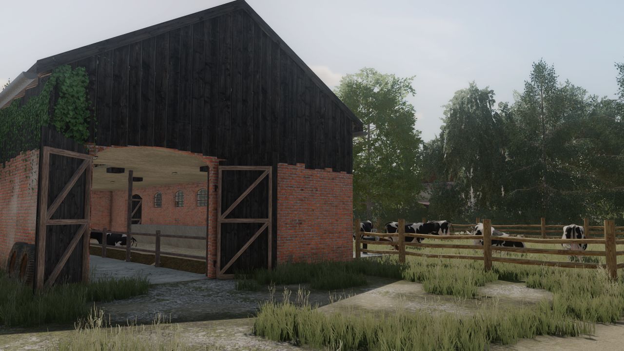Small Cowshed with pasture