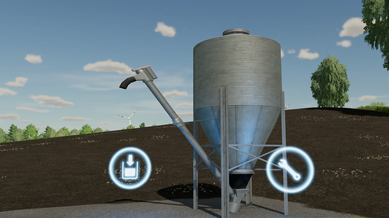Small mineral feed silo